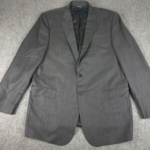Ermenegildo Zegna Blazer Size 44 Gray Saks Fifth Avenue Wool Blazer Italy Men's
